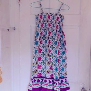 Blueberi Boulevard girls floral maxi dress in size 6x